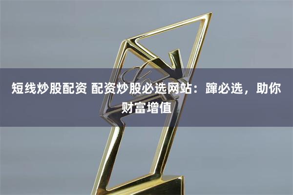 短线炒股配资 配资炒股必选网站：蹿必选，助你财富增值